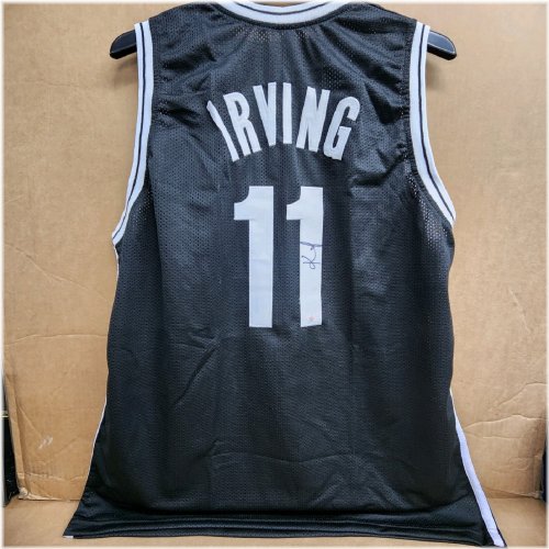Nets Legacy Autographed Jersey by Kyrie Irving