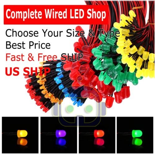 Multicolor Glow Set: Pre-Wired Diffused LEDs with Cabling and DC Power