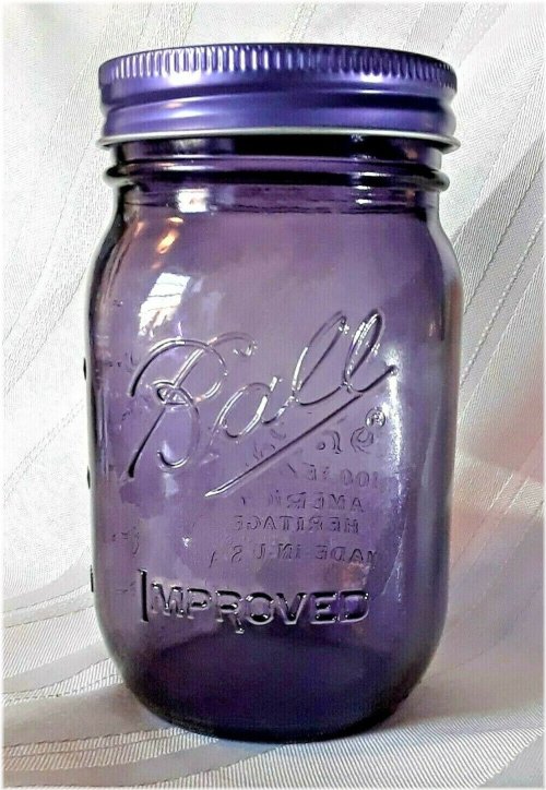 Heritage Purple Pint Jar with Improved Lid