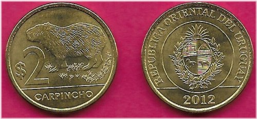 Uruguayan Wildlife and Heritage 2 Pesos 2012