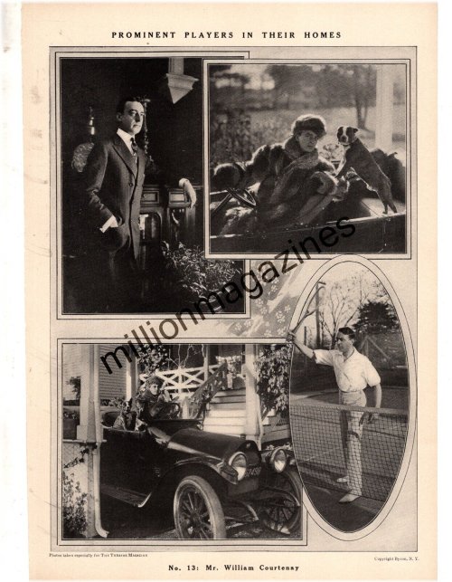 Courtenay's Canine Companion: A Vintage Theatrical Print