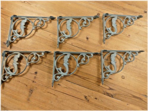 Mermaid Cast Iron Brackets