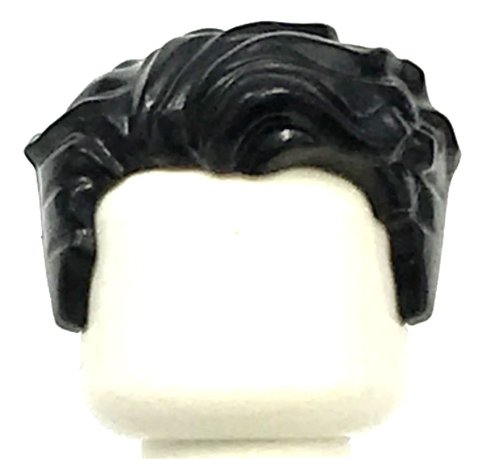 Black Swept Left Minifigure Hair
