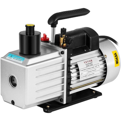 CoolFlow 2-Stage Vacuum Pump with Fan Cooling for HVAC and DIY Applications