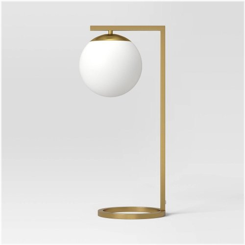 White Globe Desk Lamp by Threshold