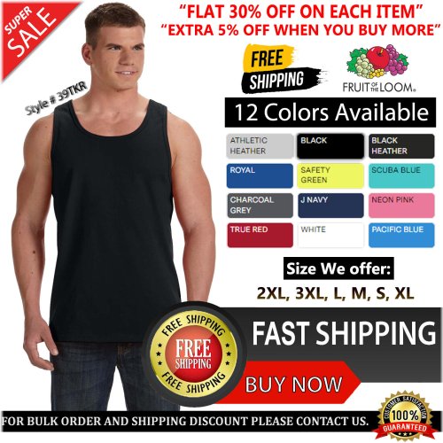 HD Cotton Preshrunk Jersey Pain Tank Top