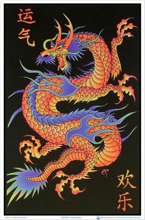 Mystical Dragon Glow Art Print