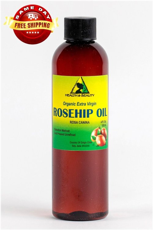 Organic Rosehip Seed Oil - Cold Pressed and Unrefined