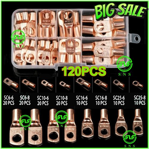 Copper Wire Ring Terminal Connector Kit