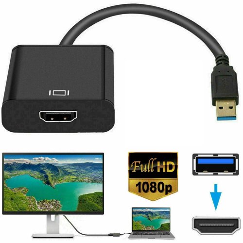 High-Definition USB-to-HDMI Video Adapter