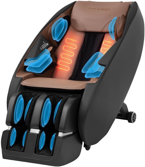 RelaxMate Electric Massage Recliner with Heart and Foot Rollers