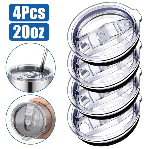 Slider Lid Replacement Covers Set for 20oz Skinny Tumbler Cups
