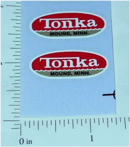 Tonka Oval Logo Stickers Set