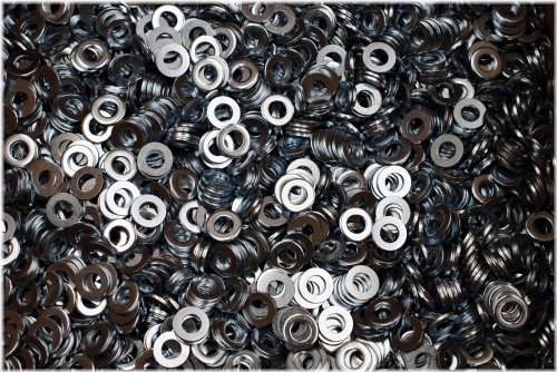 Steel Backup Washers with Rivet Burr