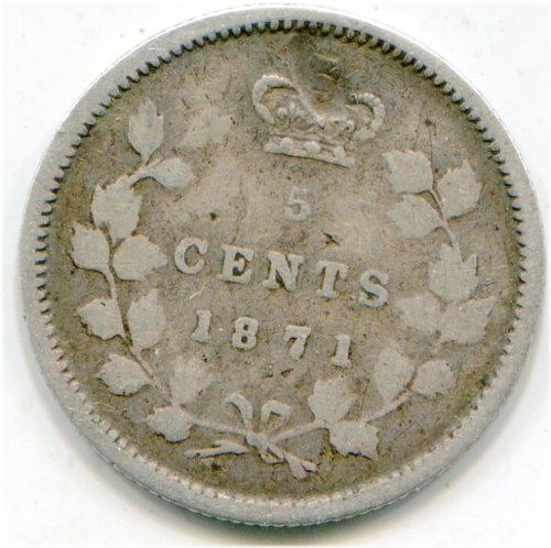 Canadian Nickel Lot - 1871 with Minor Damage
