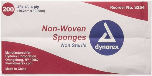 GentleTouch Non-Sterile Gauze Sponges - 4-ply, 200 count