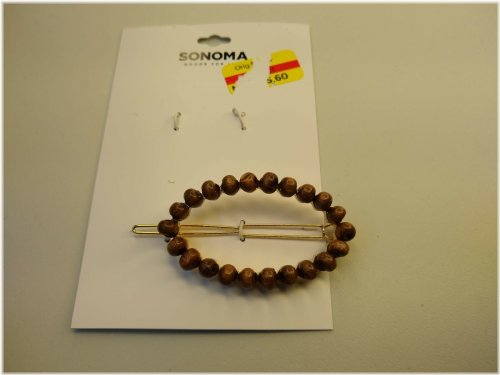 Rustic Beaded Hair Clip