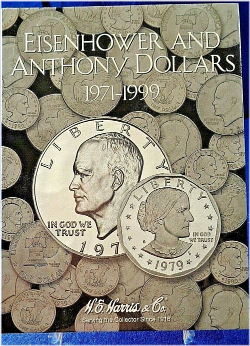 Eisenhower and Anthony Dollars 1971-1999 Coin Collection Organizer