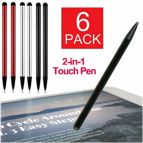 TouchWrite Stylus Pen - Universal 2 in 1 for Tablets, eBook Readers and Phones