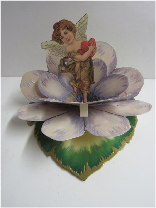 Vintage Cupid Nosegay Valentine Card