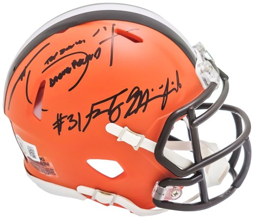 Dawg Pound Legends Autographed Mini Helmet