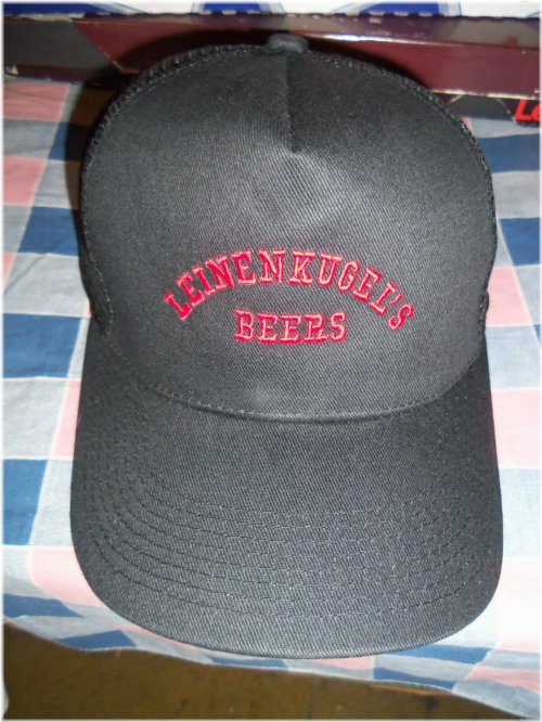 Leinenkugel's Red and Black Cap with Adjustable Strap