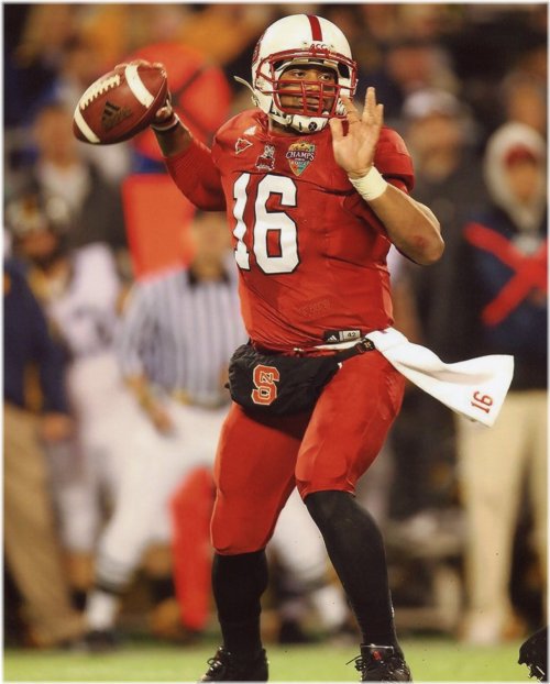 Gridiron Glory: Russell Wilson at North Carolina State 8x10 Photo