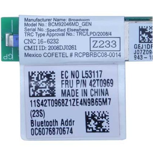 Bluetooth Expansion Module 42T0969 for IBM Lenovo Thinkpad Laptops