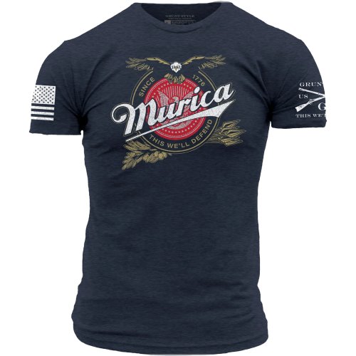 Midnight Navy Grunt Style Murica Brewing T-Shirt