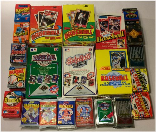 Time Capsule Baseball Card Collection - Unopened Vintage Packs from 1987-1995 (400 Cards)