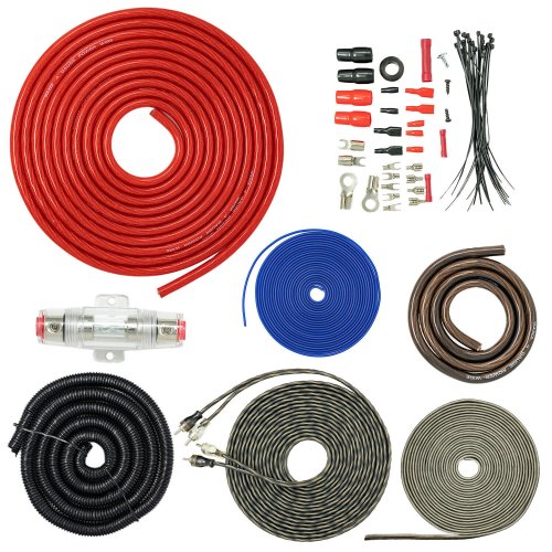 Amplifier Install Wiring Kit - 4 Gauge, 2300W