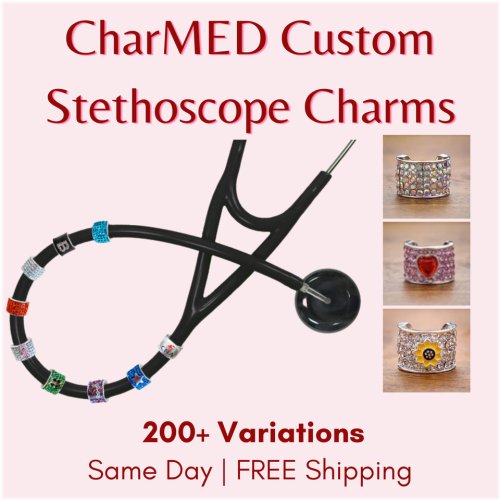 Crystal Charms for Medical Stethoscopes