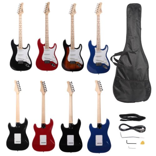 Glarry Basswood Right Handed 22 Frets GST Electric Guitar with Bag