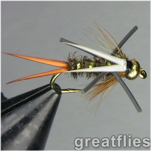 Rubber Legged Prince Nymph with Bead Head - 12 Pack