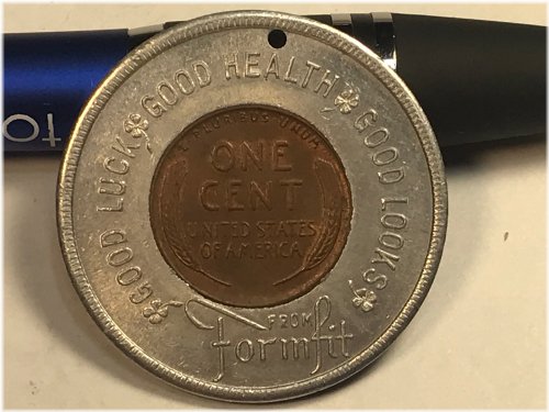 Good Health Encased Lincoln Head Penny 1947-D