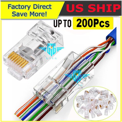 Pass Through Network Cable Connector