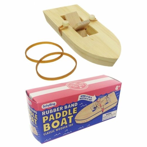 Wooden Paddle Boat Retro Toy