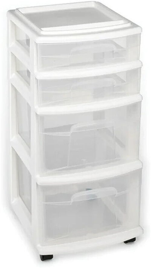 Mobile White Drawer Organizer