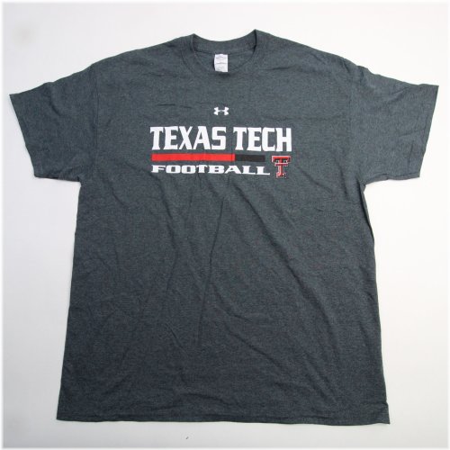 Dark Gray Texas Tech Red Raiders Gildan Men's Short Sleeve Shirt