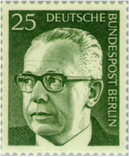 Berlin Memorabilia - Dr. Gustav Heinemann Stamp