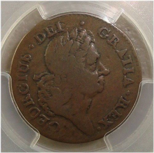 Colonial Halfpenny from 1723 Wood's Hibernia