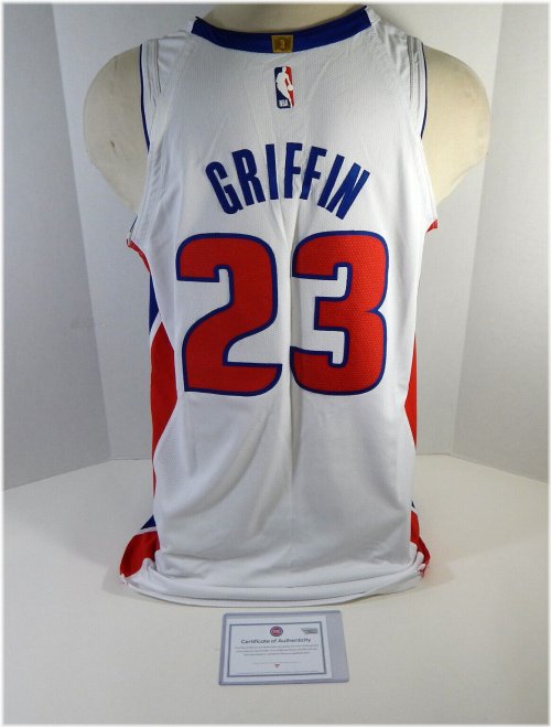 Blake Griffin's Authentic Game-Issued Pistons Jersey