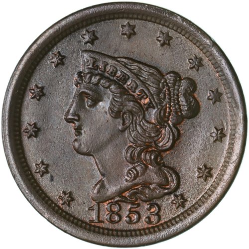 Pristine 1853 Classic Half Cent - Unseen Beauty