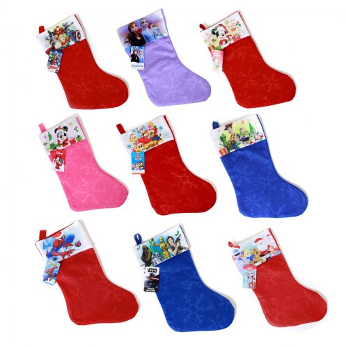 Festive Felt Embossed Kids Christmas Stocking
