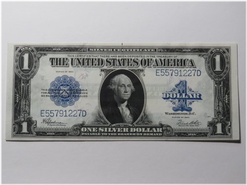 Heritage Treasury: Vintage One Dollar Silver Certificate - Horse Blanket Edition