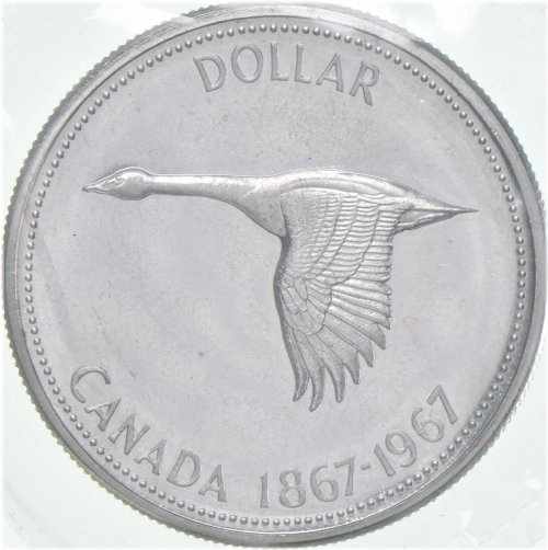 Silver Dollar Sealed Cello - PL 1967 Canadian Coin