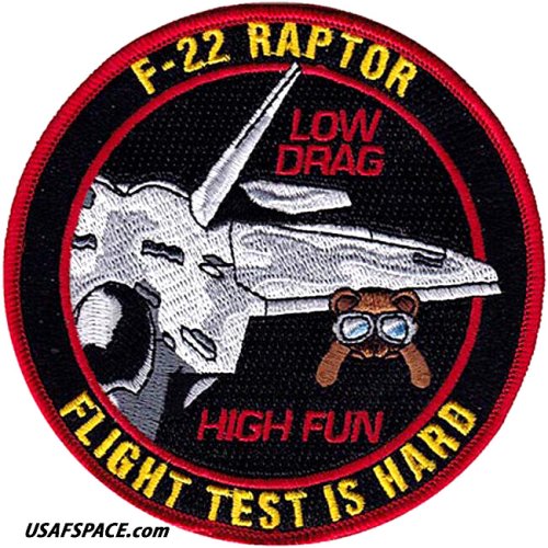 F-22 Low Drag Squadron Patch - Edwards AFB