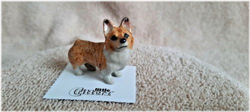 Sasha the Pembroke Welsh Corgi Miniature Figurine by Little Critterz