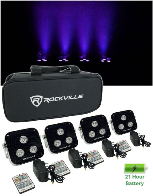 BrightPar Kit with RF Remotes and Wireless DMX - 4 Pack