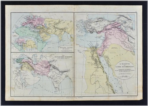 Antique Cartography: 1885 Drioux Map - Ancient World